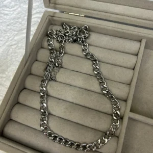Stainless Steel Men Arpa Chain Necklace 55 cm
