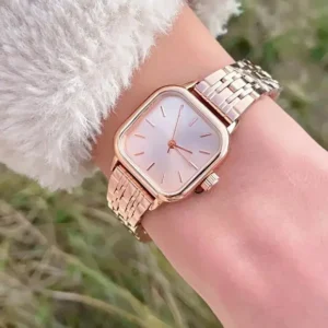 Retro Minimal Square Dial Womens Watch | Elegant Wrist Watch
