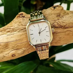 Retro Minimal Square Dial Womens Watch