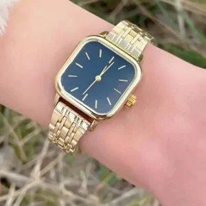 Retro Minimal Square Dial Womens Watch | Elegant Wrist Watch