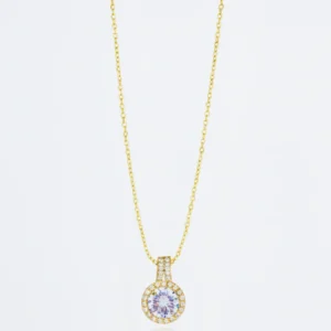 Stainless Steel Baguette Necklace for Women