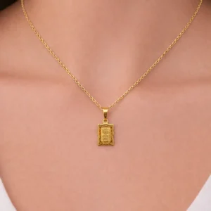 Stainless Steel Ayat al Kursi Pendant Necklace