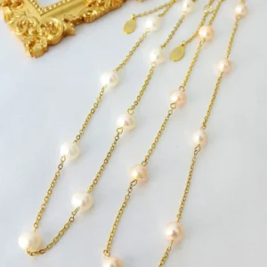 "Brunella" | 24K Baroque Freshwater Pearl Choker