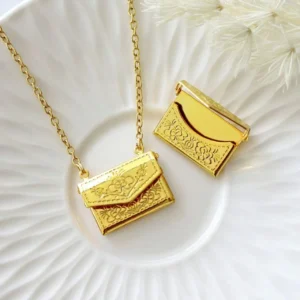"Daisy" | 24K Envelope Locket Necklace