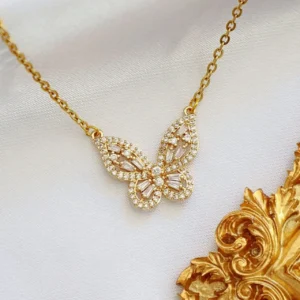 "Dreamy Butterfly" | 24K Pendant Necklace