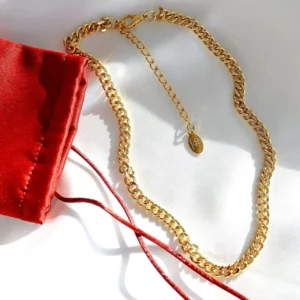 24K Thick Cuban Chain Choker