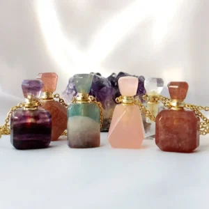 Magic Potion Bottles | 24K Natural Crystals Bottle Necklaces