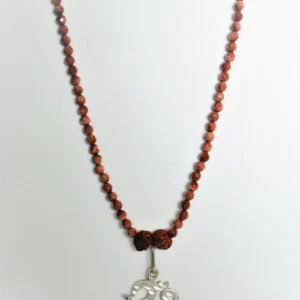 Necklace with silver pendant