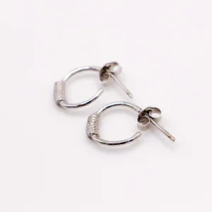 Italian Mini Sterling Silver Hoop Earrings