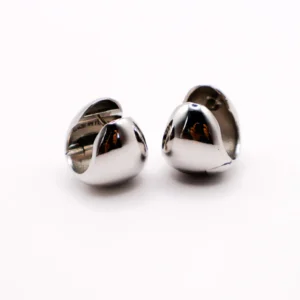 Italian Silver Peanut-Shaped Earrings