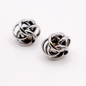 Italian Silver Floral Earrings