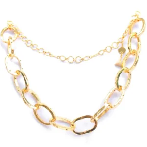 The AISHA Necklace - Stunning Handcrafted 24k Gold & Silver Statement Piece by INDAH