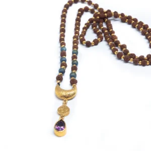 The CHANDRA MALA Necklace - Exquisite Handcrafted Jewelry for Positive Energy and Abundance