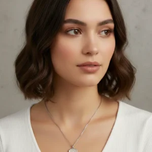 Elegant Stainless Steel Silver North Star Necklace for Women - Timeless & Minimalist Jewelry