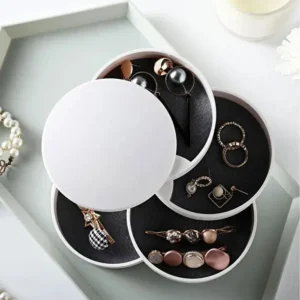 4 Compartment Jewelry Organizer Elegant Jewelry Accessory Storage Box