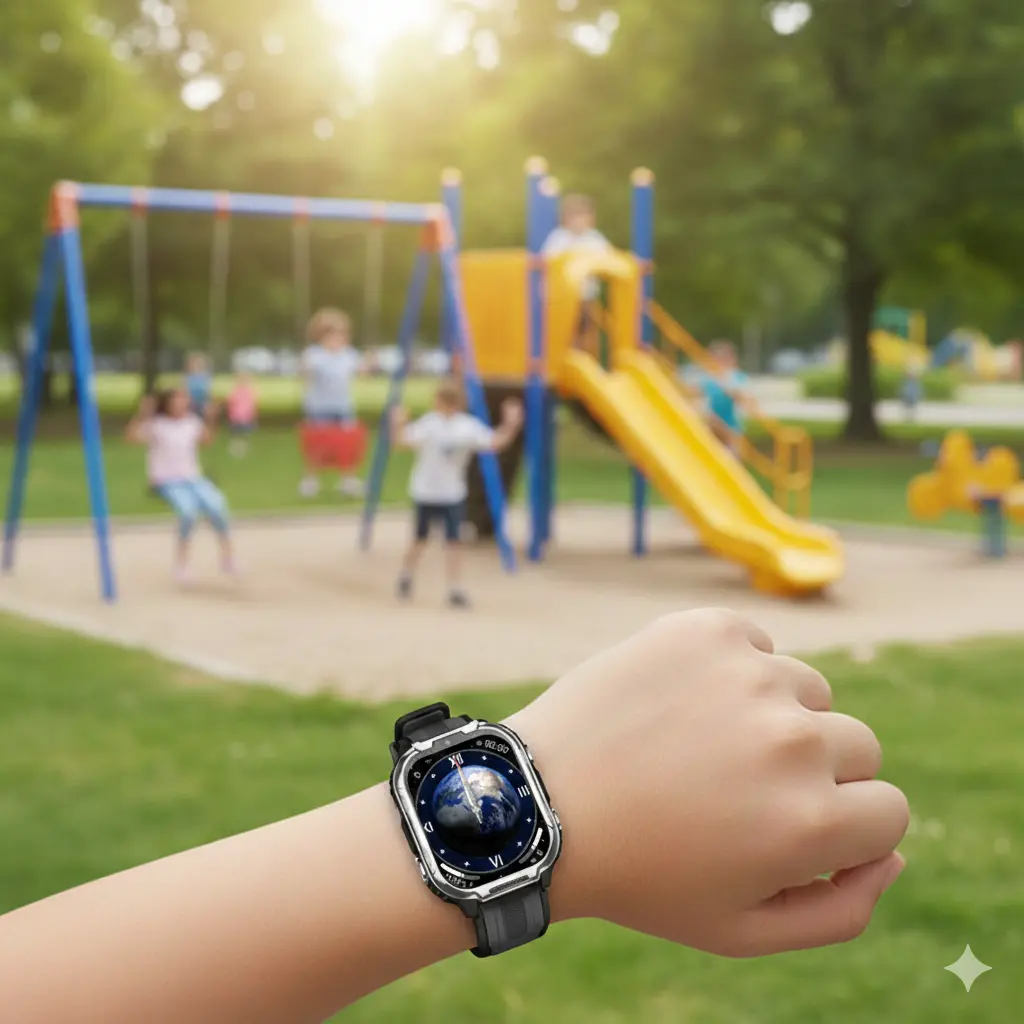 D55 Kids Smartwatch Android with GPS Tracker SIM Card Child Smart Watch for Calling, Location Tracking Safety Monitoring Smartwatch for Boys and Girls - Image 5