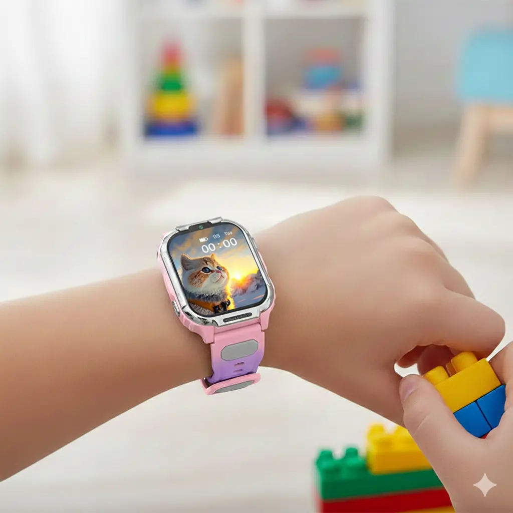 D55 Kids Smartwatch Android with GPS Tracker SIM Card Child Smart Watch for Calling, Location Tracking Safety Monitoring Smartwatch for Boys and Girls - Image 6