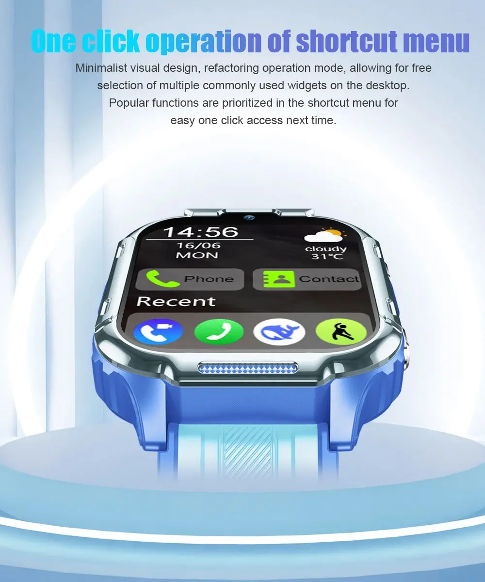D55 Kids Smartwatch Android with GPS Tracker SIM Card Child Smart Watch for Calling, Location Tracking Safety Monitoring Smartwatch for Boys and Girls - Image 12