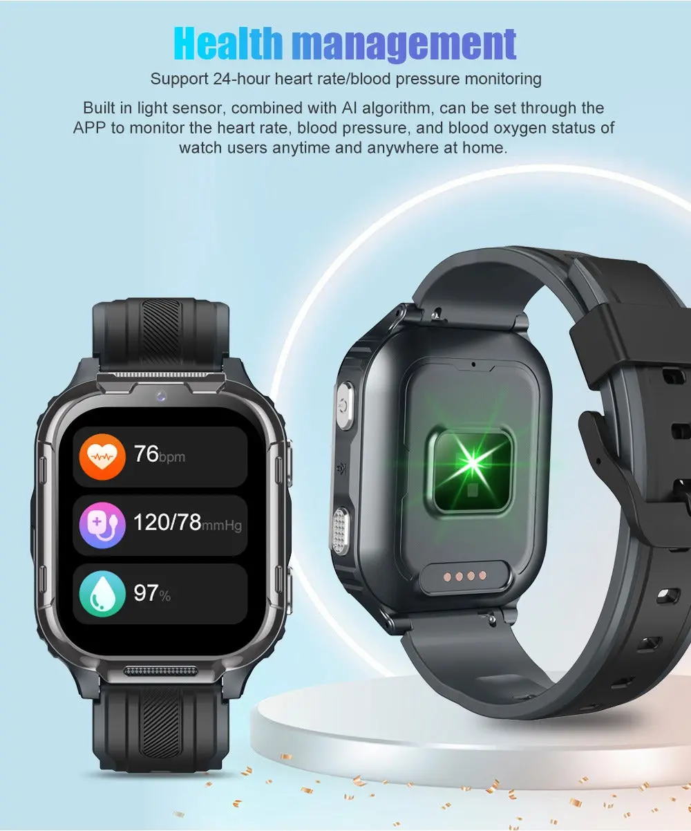 D55 Kids Smartwatch Android with GPS Tracker SIM Card Child Smart Watch for Calling, Location Tracking Safety Monitoring Smartwatch for Boys and Girls - Image 15
