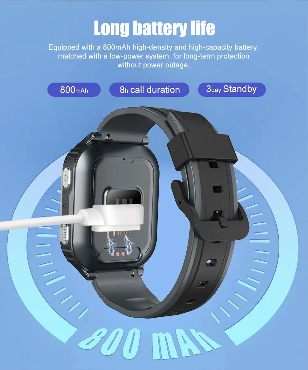 D55 Kids Smartwatch Android with GPS Tracker SIM Card Child Smart Watch for Calling, Location Tracking Safety Monitoring Smartwatch for Boys and Girls - Image 22