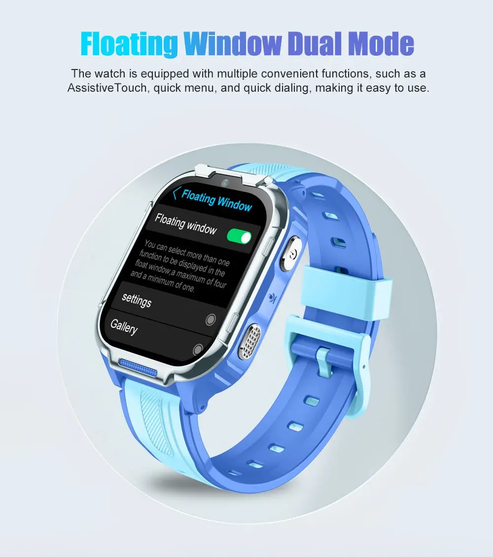 D55 Kids Smartwatch Android with GPS Tracker SIM Card Child Smart Watch for Calling, Location Tracking Safety Monitoring Smartwatch for Boys and Girls - Image 26