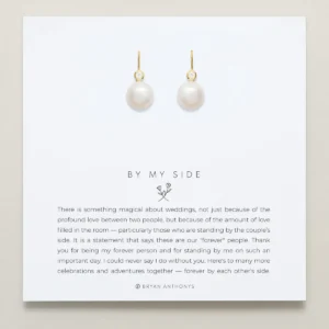 By My Side Pearl Drop Earrings