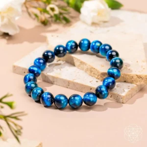 Hawks Focus Royal Blue Tigers Eye Bracelet