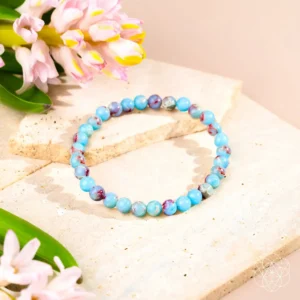 Empaths Shield Aqua Terra Jasper Bracelet | 6mm