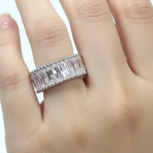 Glacier Ring - 18k White Gold Plated Adjustable Ring