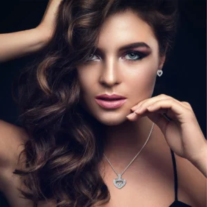 Tryndi Floating Heart Necklace