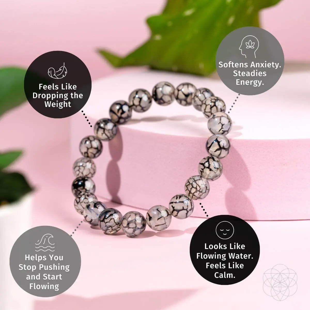 Calm in the Chaos - River Agate Bracelet - Image 3