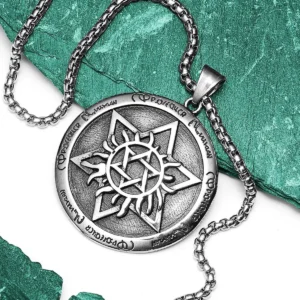 Star of David Stainless Steel Men's Necklace Pendant Chain