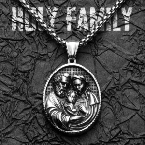 Christian Saints Stainless Steel Men's Pendant Necklace