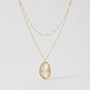 Layered Shell Pendant Necklace ~ Talum