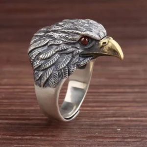 Classic Personalized Domineering Eagle Ring Creative Trend Men's Ring Gothic Punk Street Niche Party Rock Open Ring JewelryGifts