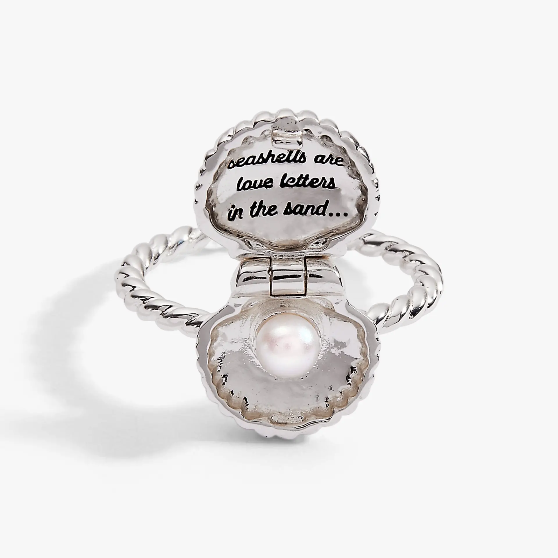 Salt + Sea 'Seashells Are Love Letters In The Sand' Locket Ring - Image 6